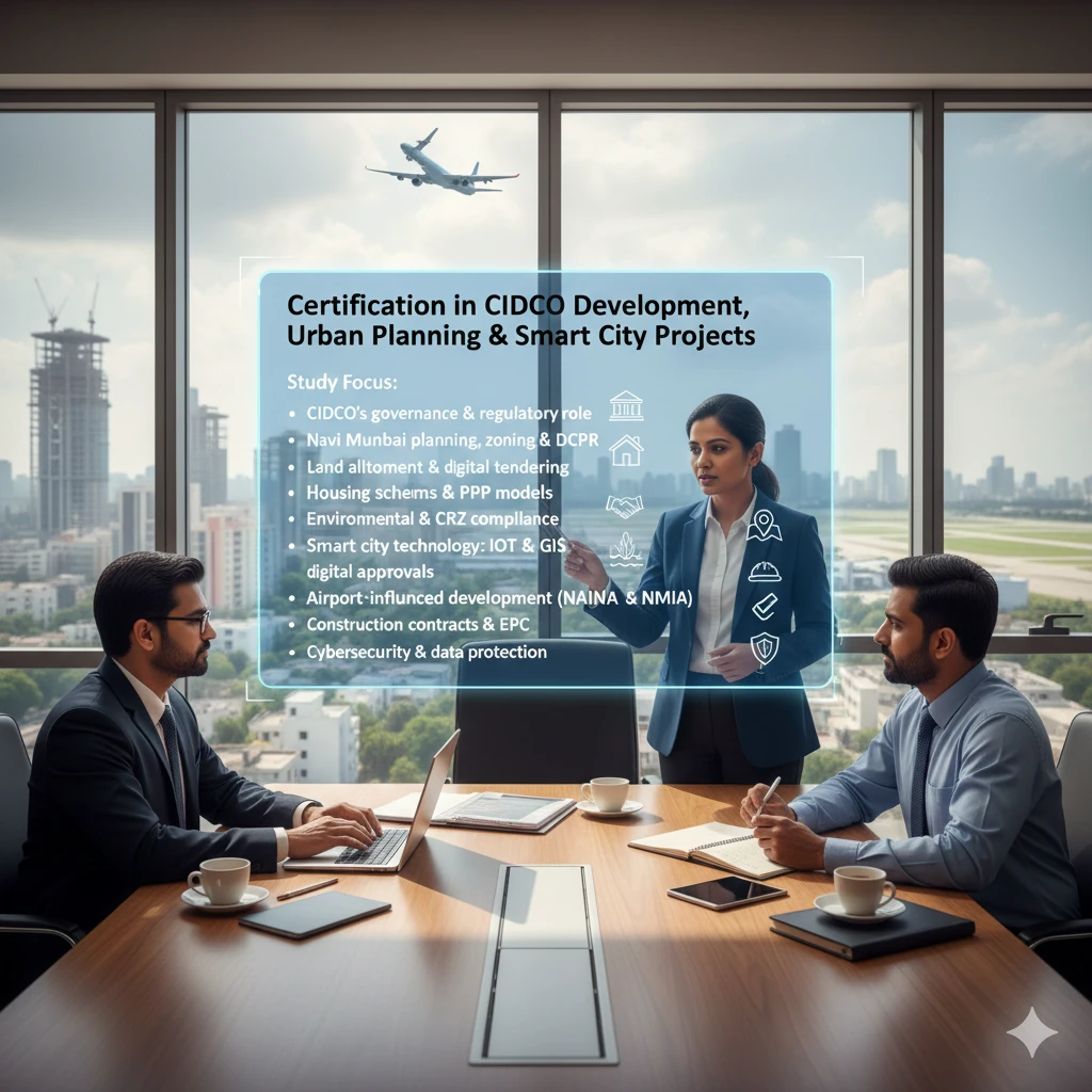 Certification in CIDCO Development, Urban Planning & Smart City Projects