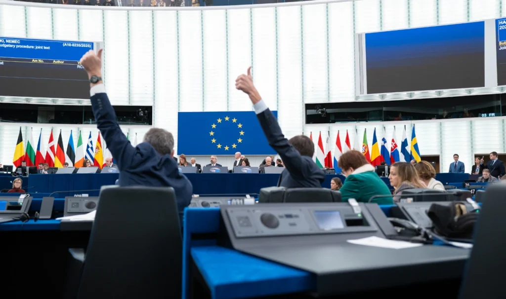 Illustrative photo captured during the plenary session of November 2025 in Strasbourg, France